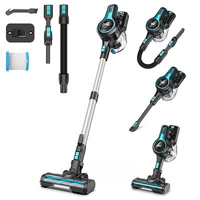 BuTure Cordless Vacuum Cleaner, 38Kpa Powerful Suction Stick Vacuum with  Colorful Animated Screen, Max 55min Runtime, Multi-Cone Filtration,  Handheld