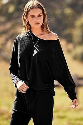 PRETTYGARDEN Women's 2 Piece Outfits 2024 Fall Long Sleeve Pullover Tops  And Long Pants Lounge Sets Tracksuit