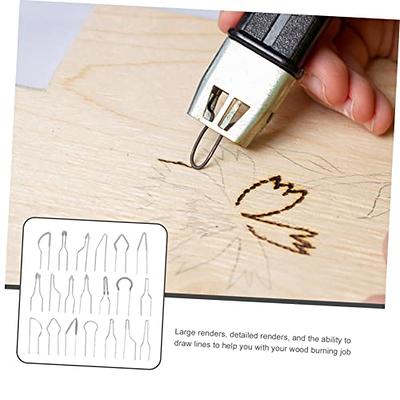 ORFOFE Wood Burning Kit 1 Set Pyrograph Pen Tip Heating Wire Board Metal  Wood Burning Tool Tips - Yahoo Shopping