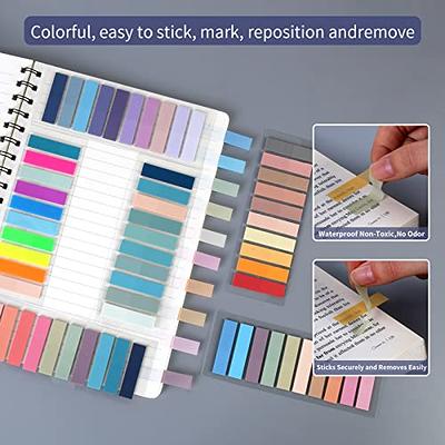 600 Pieces Sticky Index Tabs Page Flags, Transparent Sticky Notes