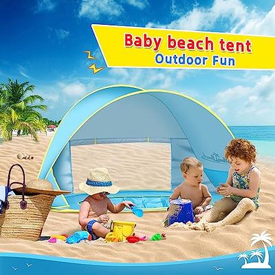 Monobeach Baby Beach Tent with Sun Hat Pop Up Portable Shade Pool