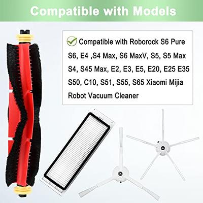 For Xiaomi Mijia Robot Vacuum E10/E12/B112 Filter Mop Cloth Main Side Brush  Set