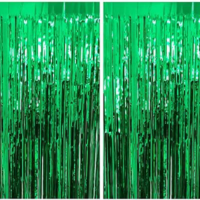 Foil Fringe Curtain,Tinsel Metallic Curtains Photo Backdrop Streamer  Curtain for Wedding Engagement Bridal Shower Birthday Party Supplies