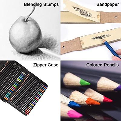 51-Piece Colored Pencils Set, Drawing Pencils and Sketching Kit