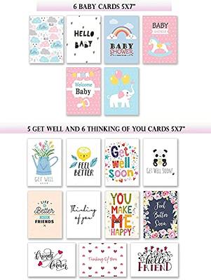 100 All Occasion Cards Assortment Box with Envelopes and Stickers - Large  5x7 Inch Bulk Blank Inside Greeting Notes, 100 Unique Designs in a Sturdy Card  Organizer Box — T&M Quality Designs