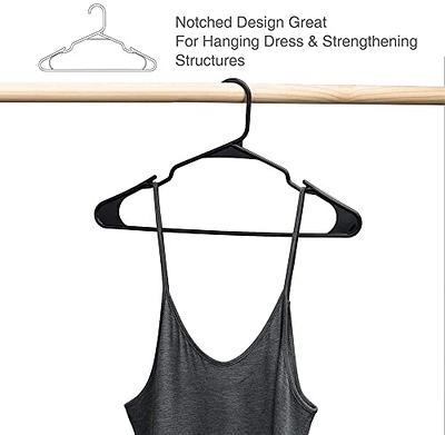 Plastic Hangers - Space Saving Notched Hangers by