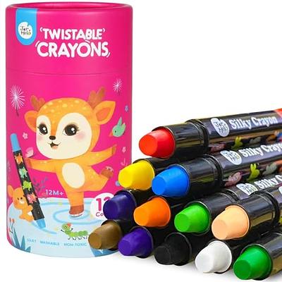  Lebze Washable Jumbo Crayons for Toddlers, 24 Colors Non Toxic  Twistable Kokonuzz Silky Crayons Set, Large Baby Crayons Kids, Gift for  Boys and Girls Back to School Flower Monaco : Toys