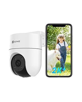 GNCC WiFi Security Camera Outdoor 2K 360° Home Security Camera Surveillance  Camera Wired with Auto Tracking, Color Night Vision, SD & Cloud Storage