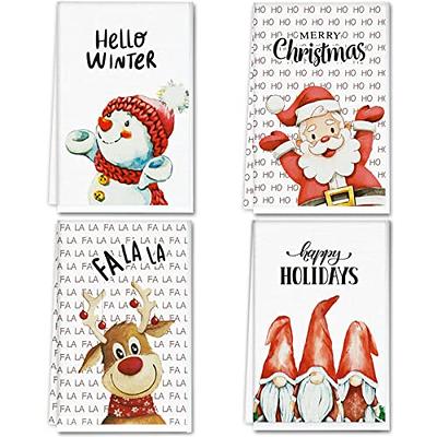 6 Set Holiday Kitchen Towels for Halloween Fall Christmas