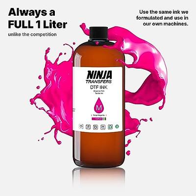 DTF Ink - Ninja Transfers Direct to Film Ink, Premium DTF Transfer Ink  Refill for DTF Printers, Film Developing Kit