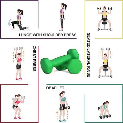 Balelinko Home Gym Equipment Workouts Strength Training Weight Loss Pilates  Weights Yoga Sets Free Weights for Women, Men, Seniors and Youth, 2LB  Green, Pair - Yahoo Shopping