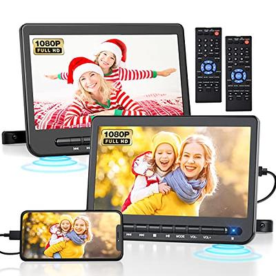 Arafuna 10.5 Car DVD Player, DVD Player for Car Support 1080P HD with HDMI  Input, Portable DVD Player for Car with Mounting Bracket and Headphone