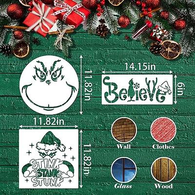 Large Christmas Stencils for Painting on Wood Reusable Merry Holiday Paint  Stencil for Crafts Art Supplies Sign Cookie Ornament Wall Home Door Hang  Decor (8 Christmas 2) - Yahoo Shopping