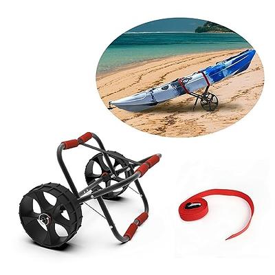 Bonnlo Kayak Trailer Collapsible Kayak Wheels Cart with Solid