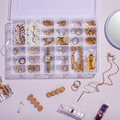 Grids Plastic Organizer Box, Jewelry Organizer Box for Earrings