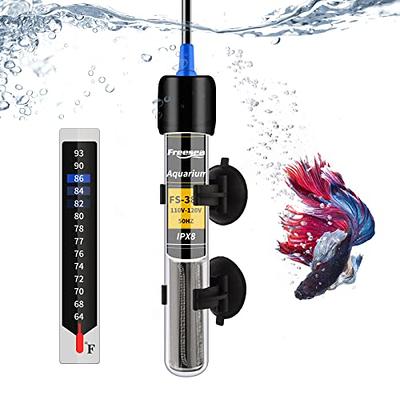 Aquarium Thermometer, Compact Waterproof Fish Tank Temperature