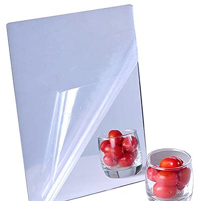 Flexible Mirror Sheets Self-Adhesive Plastic Mirror Tiles Non-Glass Mirror  Stickers for Home Decoration (rectangular