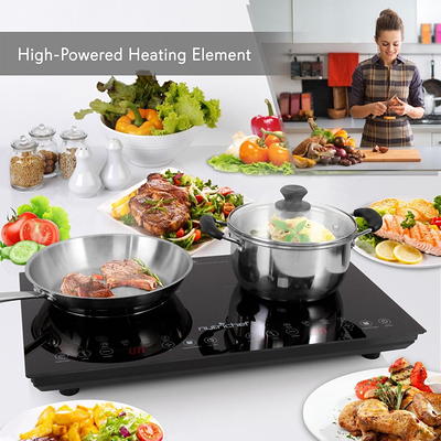 NutriChef Portable Dual Pot Electric Slow Cooker Buffet Food Warmer Chafing  Dish