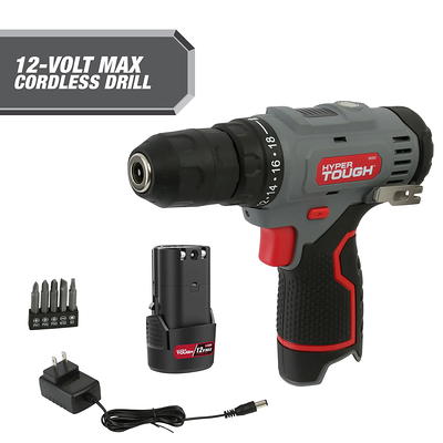 Hyper Tough 12V Max Lithium-Ion Cordless 3/8-inch Drill Driver with 1.5Ah  Battery, Holiday Gifts For Dad, Model 99303 - Yahoo Shopping