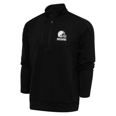 Men's Baltimore Ravens Antigua White Tribute Quarter-Zip Lightweight  Pullover Top