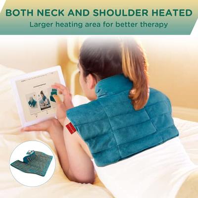 Heating Pad for Neck and Shoulder Pain Relief, Electric Heating Pad for  Neck and Cramps Relief, Heated Neck Shoulder Wrap with Auto Turn Off, 4  Heat