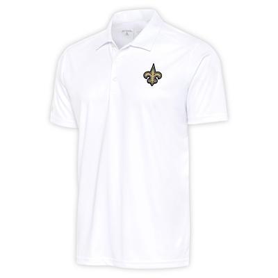 New Orleans Saints Antigua Esteem Polo - White