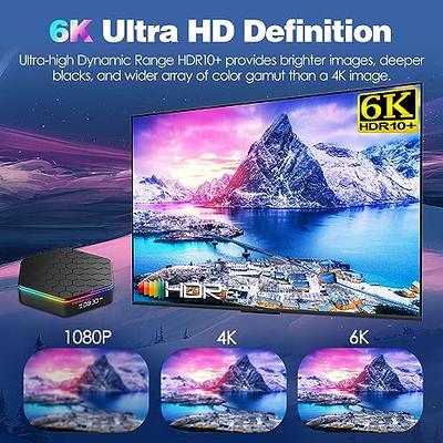 BL Android TV Box 13.0, 2024 Android TV Box 4GB RAM 32GB ROM 6K 8K Wi-Fi 6,  X88PRO 13 TV Box Android RK3528 Quad-Core 2.4G/5G Wi-Fi Bluetooth 5.0 USB