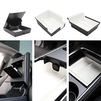 NITOYO 3PCS Upgraded WHITE Center Console Organizer Tray