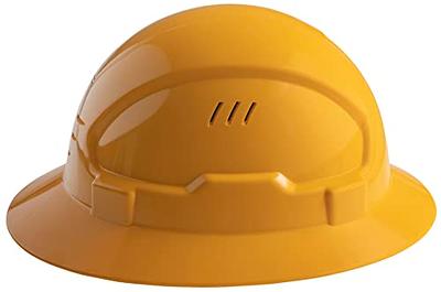 Full Brim Hard Hats Construction OSHA Approved Vented Safety Helmet Hard Hat,  Cascos De Construccion Work Hardhat for Men/Women Custom Carbon Design 6  Point Ratcheting with Chin Strap (Solid Yellow) - Yahoo