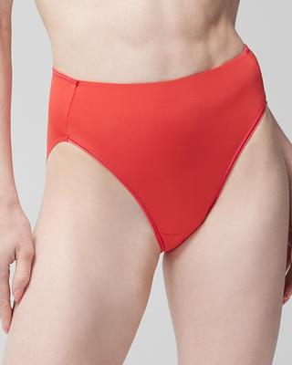 Women's Vanishing Tummy High-Leg Brief Underwear in Light Red size