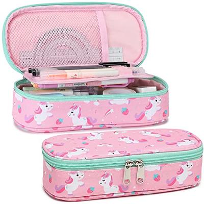 Cambond Pencil Case for Girls - Large Capacity Multi-slot Kids Pencil Pouch  Holder for School, Durable Cute Pencil Box for Girls Kids, Pink Unicorns -  Yahoo Shopping