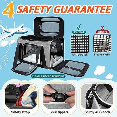 Ruff Life 101 Airline Approved Expandable Premium Pet Carrier on Wheels- Two Sided Expandable Rolling Carrier- Designed for Dogs & Cats- Extra