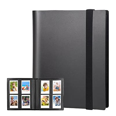 Vienrose Small Photo Album 4x6, Mini Picture Book with Pockets, Clear Pages  Holds 52 Photos, Linen Fabric Cover Postcards Photobook Beige 1 Pack
