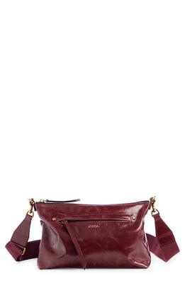 Wardy crinkled patent-leather tote