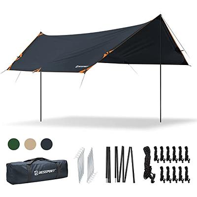 Waterproof Camping 3x3m Tarp With Grommets Backpacking Hammock