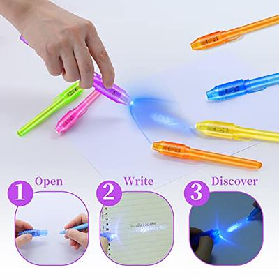 Spy Pen With Magic Pens For Kids Reacting With Uv Light For Secret Mes