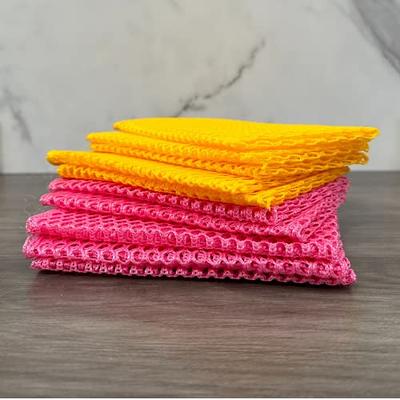 Unha's 10-Pack Dish Wash Scrubber, Mesh Dish Cloths, Non-Scratch Scouring  Pads, Odor Free, Quick Dry, Reusable Household Scrubbing, Heavy Duty