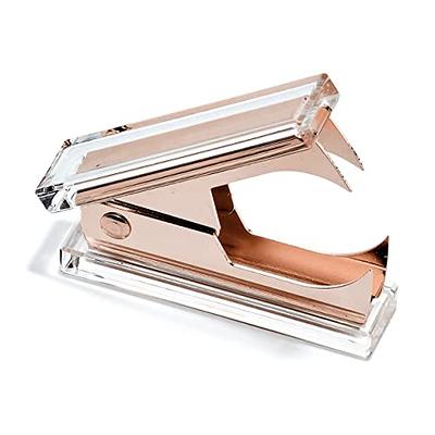 OfficeGoods 3 Piece Acrylic Desk Set - Includes Ruler, Staple Remover,  Scissors - Functional & Elegant Desk Accessories - Stationery Tools for  Home, Office, and School - Clear with Rose Gold Metal - Yahoo Shopping