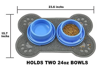 Dog Mat for Food and Water, Baboies Silicone Dog Food Mat with Pocket for  Catches Spill and Residue, Non Slip Dog Feeding Mat Cat Dog Water Bowl Mat