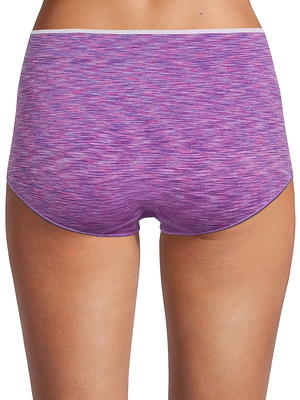 Reebok Women's Underwear – 4 Pack Plus Size High Waisted Seamless Boyshort  Panties (XL-3XL), Size X-Large, Black/Pink/Grey/Black at  Women's  Clothing store