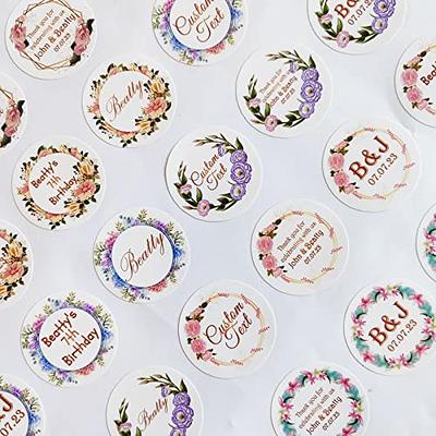 Personalized Round Wedding Labels