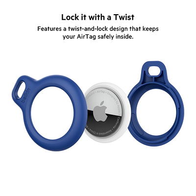 Reflective Secure Holder with Key Ring for Apple AirTag