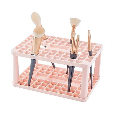  UKCOCO 1pc Eight Rows of Hole Wooden Base Paint Brush Drying  Rack Makeup Brush Dryer Stand Makeup Brush Drying Rack Artist Paint Brush  Holder Pine Wood Desktop Tools for Reparing 