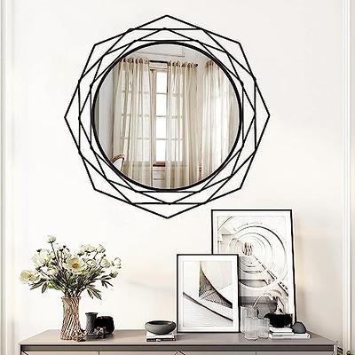 Round Mirror Circle Mirror For Wall Metal Framed Wall-mounted Mirror For  Wall Decor Decorative Mirrors For Entryway Living Room Bedroom