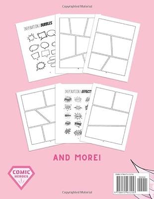 Anime Sketchbook: Comic Manga Anime Sketch Book for for Drawing Anime Manga  Comics, Doodling or Sketching | Anime Drawing Book | Blank Drawing Paper 