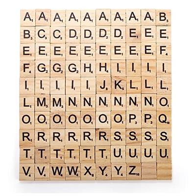 Coloch 1000PCS Wood Scrabble Letters, Wood Letter Tiles A-Z Capital Letters  for Crafts, Pendants, Spelling, Gift Decoration, Making Alphabet Coasters  and Scrabble Crossword Game, 10 Sets - Yahoo Shopping
