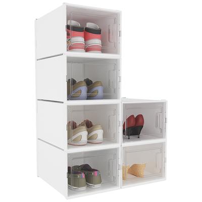 6 Piece Foldable Shoe Box Storage Rebrilliant - Yahoo Shopping