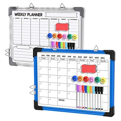 Dry Erase Calendar Whiteboard for Wall, 16 X 12 Magnetic White Board Dry  Erase Calendar, Portable Hanging Dry Erase Board Framed Planner Memo  Whiteboard Back to School Gift for Kid Student (Pink) 