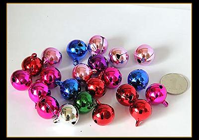 50 Pieces Assorted Colors Jingle Bells Metal Round Bells Craft Bells Small  Bells Colored Christmas Bells for Christmas Wind Chimes Jewelry Ornaments  Holiday Home Party Decoration