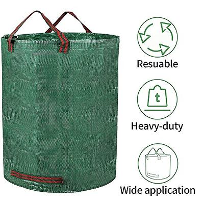 72 Gal. Leaf Bag, Reusable Lawn and Leaf Garden Bag with